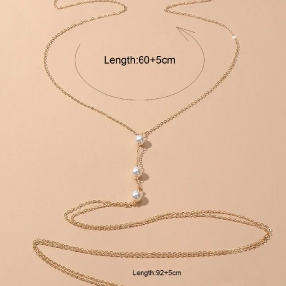 SHEIN faux pearl body chain (NWT) - FREE with bundle - Picture 2 of 4